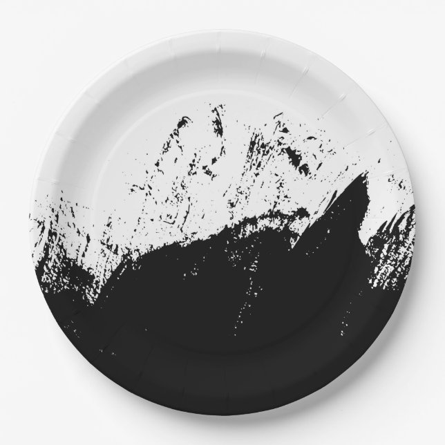 Brushstroke 10 paper plate (Front)