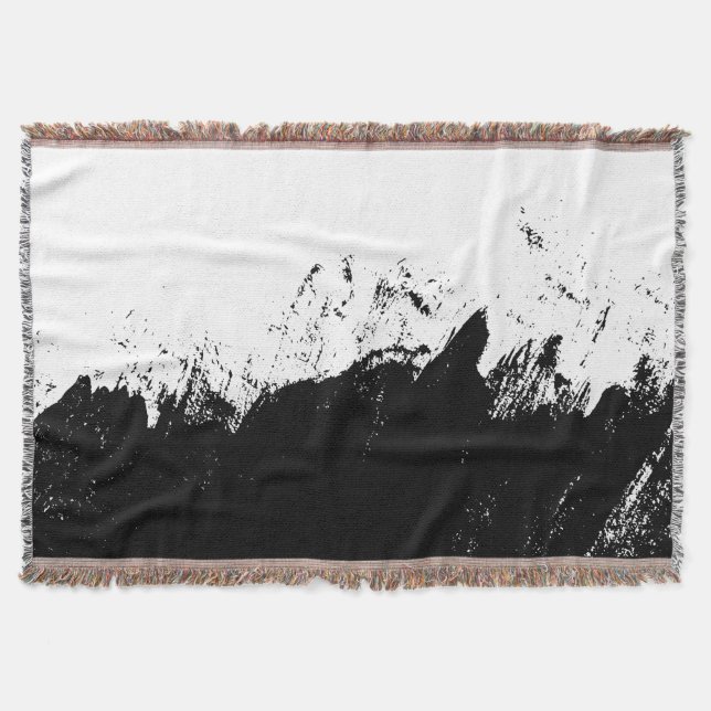 Brushstroke 10 throw blanket (Front)