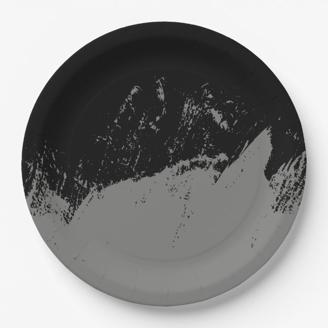 Brushstroke 2 paper plate (Front)