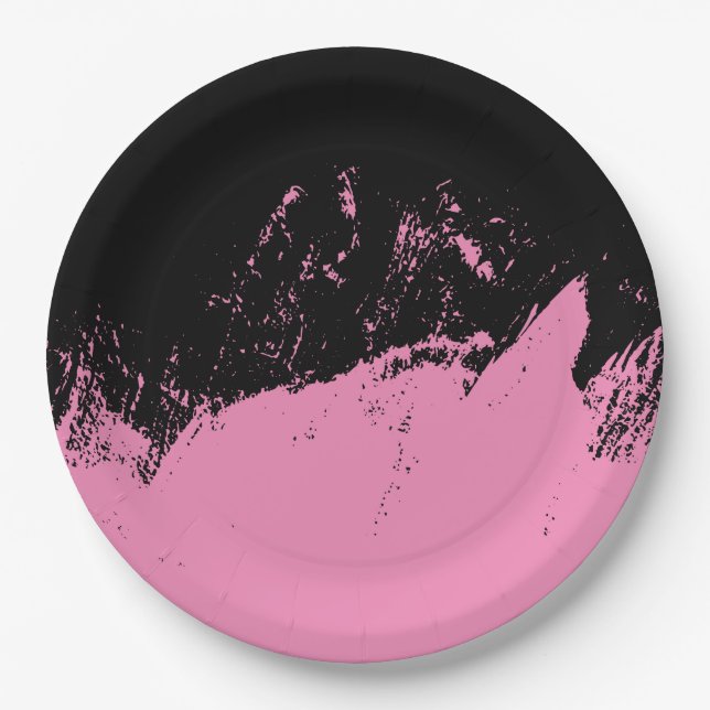 Brushstroke 4 paper plate (Front)
