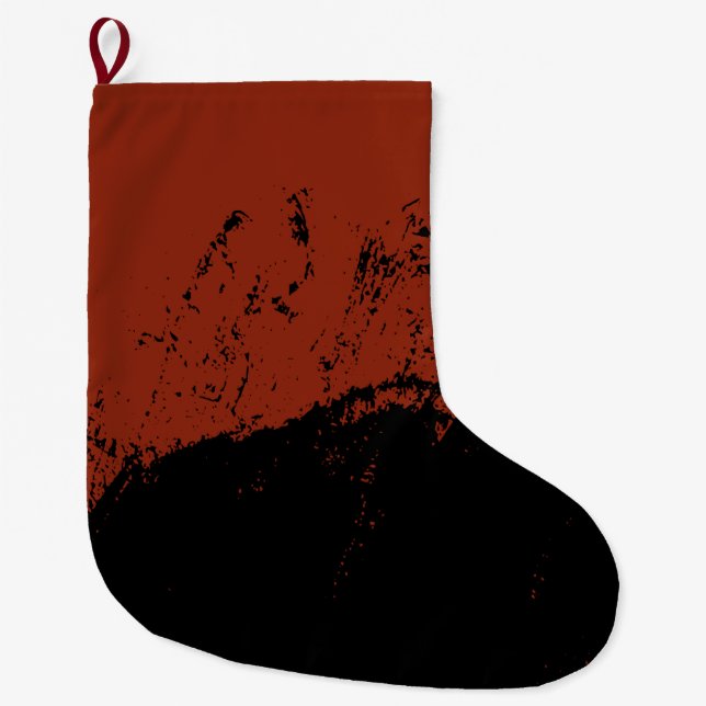 Brushstroke 7 large christmas stocking (Front)