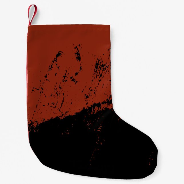 Brushstroke 7 small christmas stocking (Front)