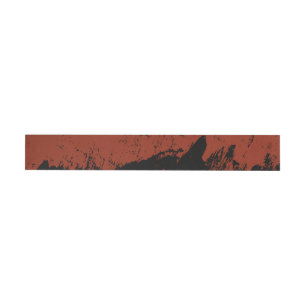 Brushstroke 7 wraparound address label