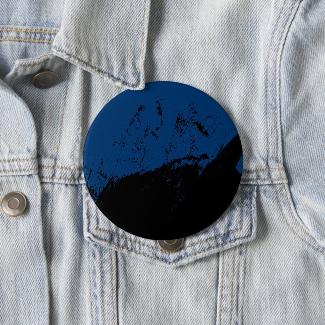 Brushstroke 8 10 cm round badge (In Situ)