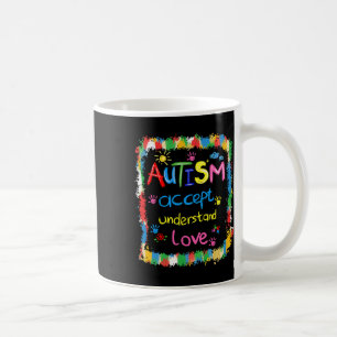 Brushstroke Autism Awareness Accept Understand Lov Coffee Mug