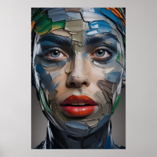Brushstroke Beauty Poster