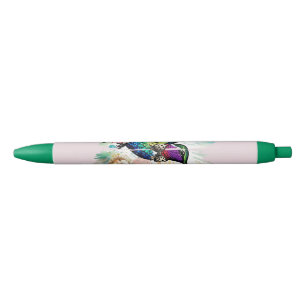 Brushstroke Bird Art Black Ink Pen