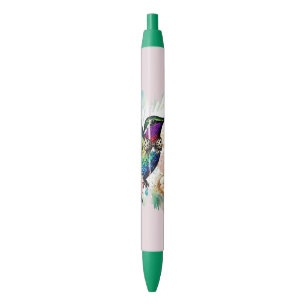 Brushstroke Bird Art Black Ink Pen