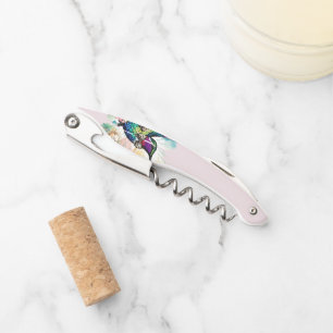Brushstroke Bird Art Corkscrew