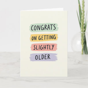 Brushstroke Birthday Card