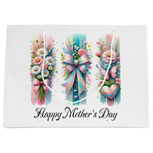 Brushstroke Coquette Bow Large Gift Bag