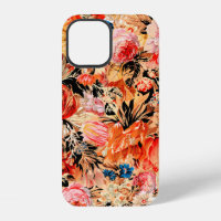 Brushstroke flower pattern
