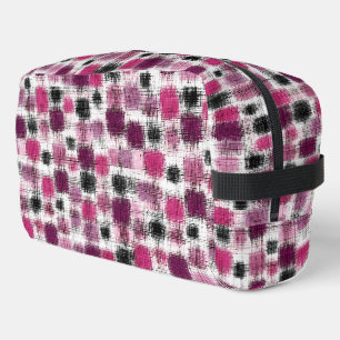 Brushstroke Grid Cosmetic Dopp Kit