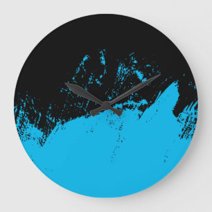 Brushstroke Large Clock