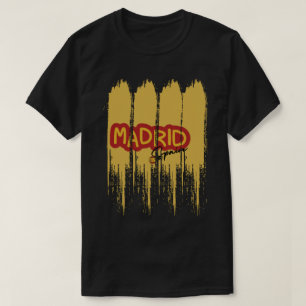 Brushstroke Liquid Design Madrid T-Shirt