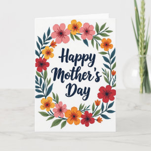 Brushstroke Mothers Day Card