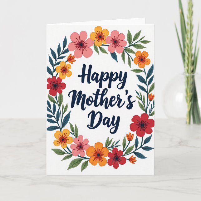 Brushstroke Mothers Day Card (Front)