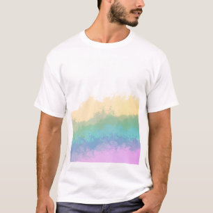Brushstroke rainbow watercolor T-Shirt