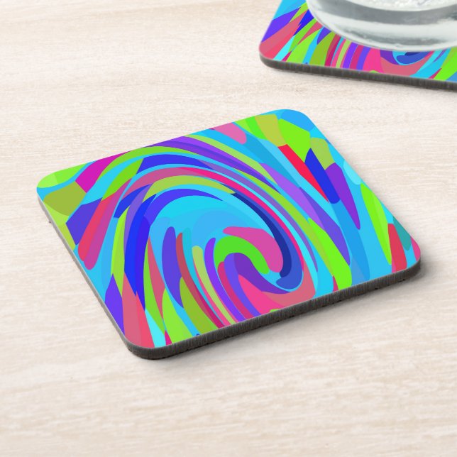 Brushstroke Swirl Coaster (Left Side)