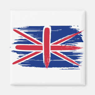 Brushstroke UK Union Jack Flag Magnet