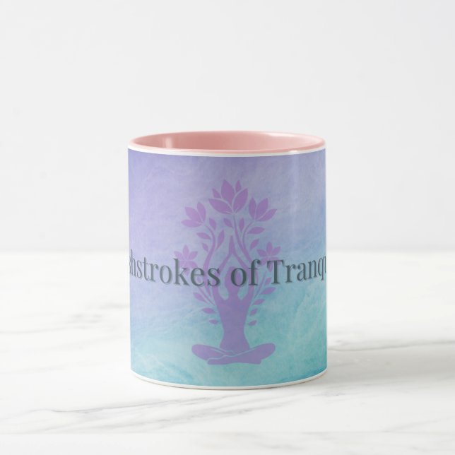 Brushstrokes of Tranquillity Mug | ASMR Art Gift | (Center)
