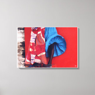 Brushstrokes On A Senegal Wind Canvas Print