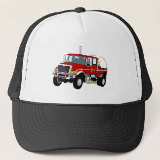 BrushTruckRed Trucker Hat