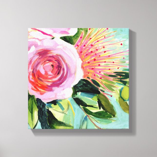 Brushy Floral I Canvas Print (Front)
