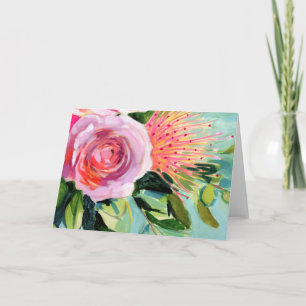 Brushy Floral I Card