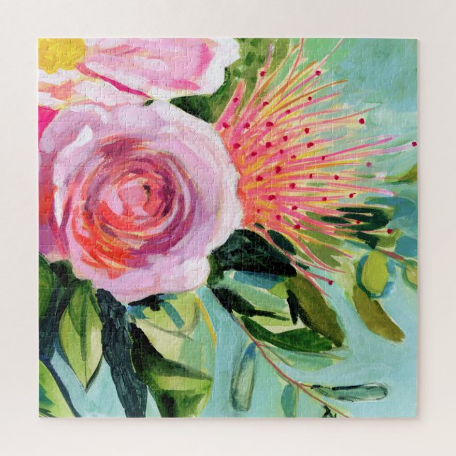 Brushy Floral I Jigsaw Puzzle (Vertical)