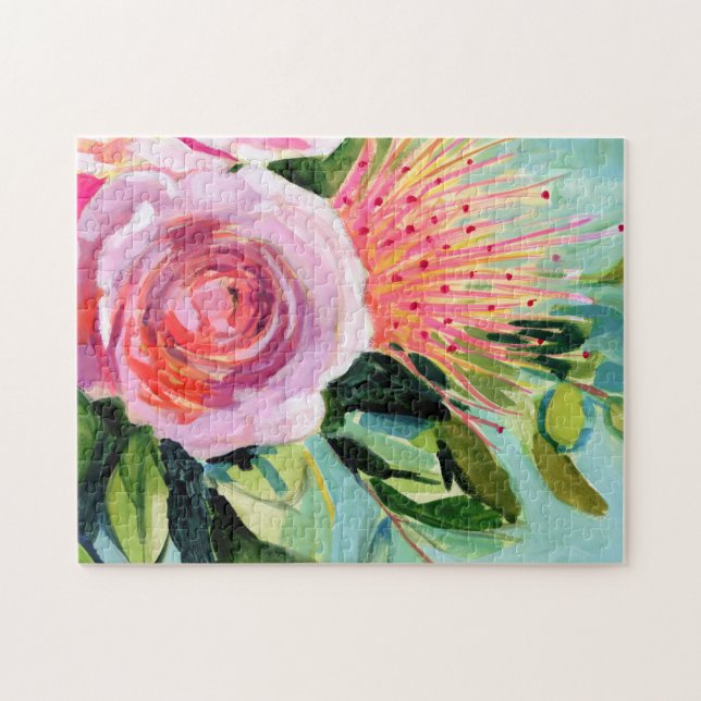Brushy Floral I Jigsaw Puzzle (Horizontal)