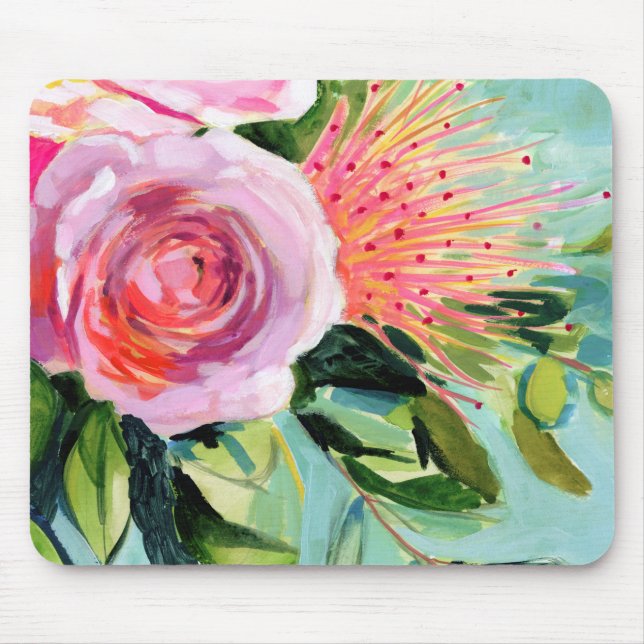 Brushy Floral I Mouse Mat (Front)