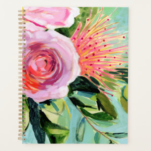 Brushy Floral I Planner