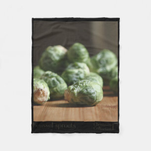 Brussel Sprout Funny Graphic Christmas Shirt Gift  Fleece Blanket