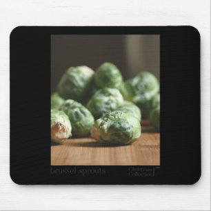 Brussel Sprout Funny Graphic Christmas Shirt Gift Mouse Mat