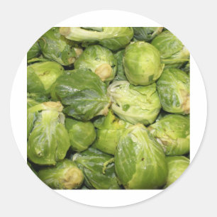 Brussel Sprouts Classic Round Sticker