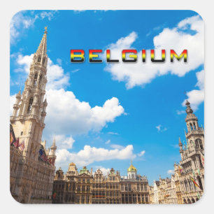 Brussels 01G Square Sticker