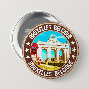 Brussels                                           7.5 cm round badge
