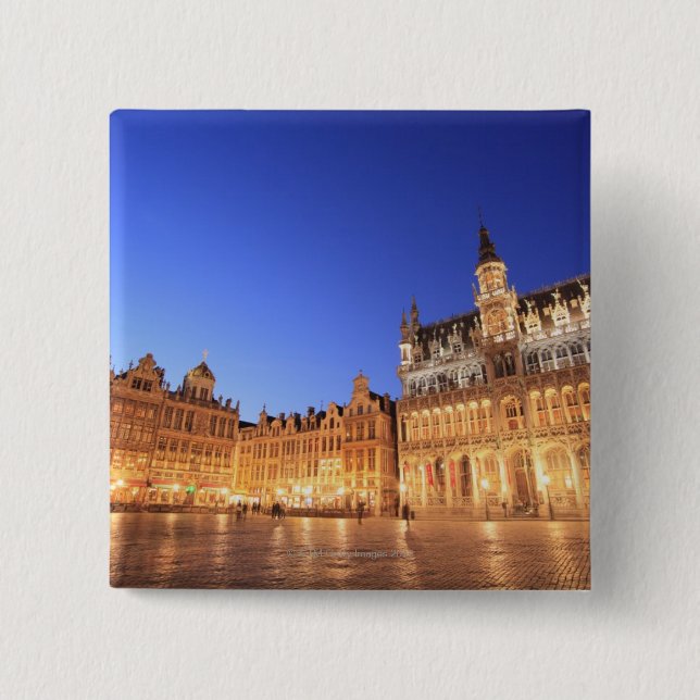 Brussels, Belgium 2 15 Cm Square Badge (Front)