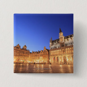 Brussels, Belgium 2 15 Cm Square Badge