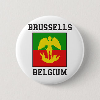 Brussels Belgium 6 Cm Round Badge
