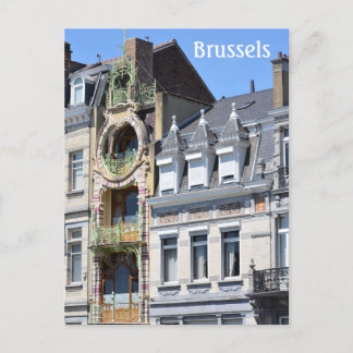 Brussels Belgium art nouveau photo  Postcard