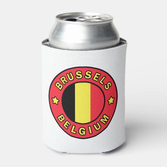 Brussels Belgium Can Cooler (Can Front)