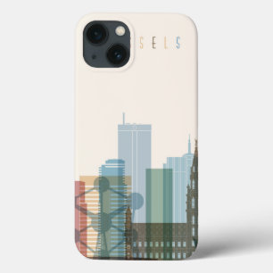 Brussels, Belgium   City Skyline iPhone 13 Case