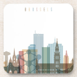 Brussels, Belgium City Skyline Coaster