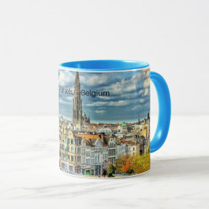 Brussels, Belgium cityscape photo Mug