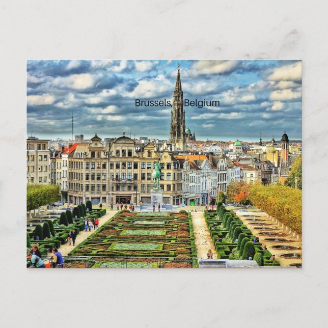 Brussels, Belgium cityscape photo Postcard (Front)