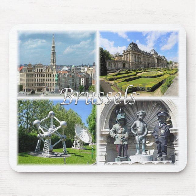 Brussels Belgium Mouse Mat (Front)