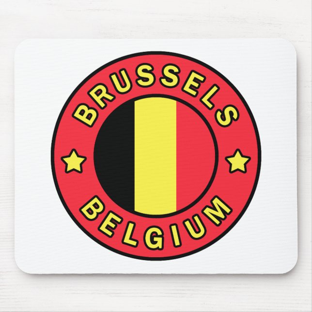 Brussels Belgium Mouse Mat (Front)