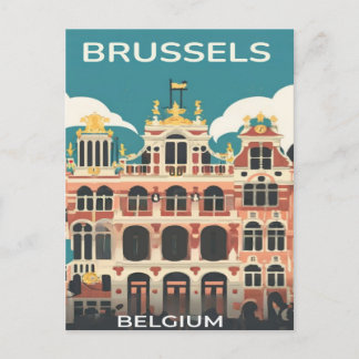 Brussels, Belgium  Postcard